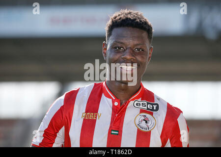ROTTERDAM, Niederlande. 24 Mär, 2019. Stadion Het Kasteel, Fußball, Saison 2018/2019, Keuken Kampioen Divisie, Sparta - NEC, Ragnar Ache Credit: Pro Schüsse/Alamy leben Nachrichten Stockfoto