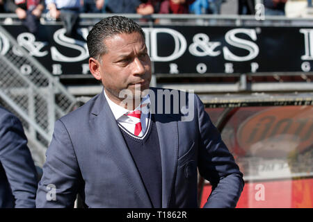 ROTTERDAM, Niederlande. 24 Mär, 2019. Stadion Het Kasteel, Fußball, Saison 2018/2019, Keuken Kampioen Divisie, Sparta - NEC, Henk Fraser Credit: Pro Schüsse/Alamy leben Nachrichten Stockfoto
