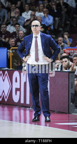 Venedig, Italien. 24. Mär 2019. Foto Claudio Martinelli/LaPresse 24 Marzo 2019 Venezia (VE) Italia sport Warenkorb Umana Reyer Venezia vs Sidigas Avellino - Campionato Italiano di Warenkorb Serie A PosteMobile 2018/2019 - Palasport TaliercioNella Foto: De Raffaele WalterPhoto Claudio Martinelli/LaPresseMarch 24, 2019 Venezia (VE) Italysportbasket Umana Reyer Venezia vs Sidigas Avellino - Italienische Basketball Liga Serie A 2018/2019 - Taliercio PosteMobile Forum. Im Pic: De Raffaele Walter Credit: LaPresse/Alamy leben Nachrichten Stockfoto