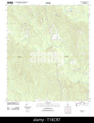 USGS TOPO Karte Alabama AL Gaston 20111207 TM Stockfoto