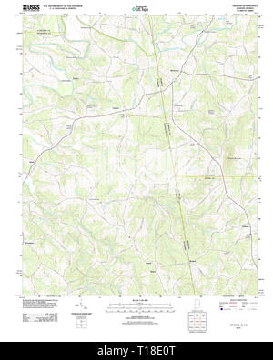 USGS TOPO Karte Alabama AL Graham 20111206 TM Stockfoto