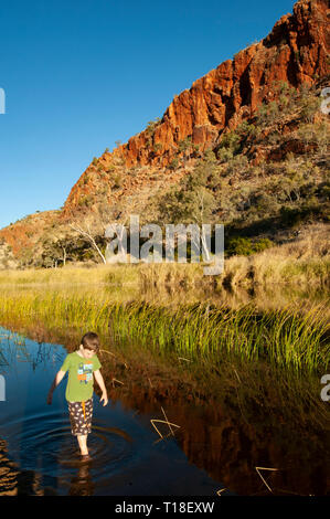 Glen Helen Gorge Stockfoto