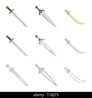 Langschwert, Spanisch, krummsäbel, Templer, Griff, Eroberer, Schlacht, Alte, Stahl, alt, Krieger, Silber, Militär, Ornament, Soldat, Dekoration, Stein, Power, Ritter, Ruby, Mord, Spiel, Rüstung, Sharp, Messer, Schwert, Dolch, Messer, Waffen, Sabre, mittelalterliche, Set, Vector, Icon, Illustration, isoliert, Sammlung, Design, Element, Grafik, Zeichen, Vektor, Vektoren, Stock Vektor