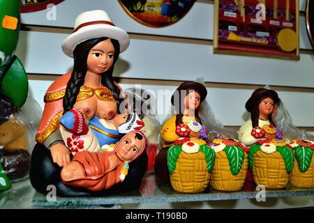 Keramik Landwirt - Einkaufszentrum in Lima. Abteilung von Lima Peru Stockfoto