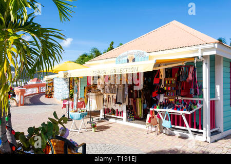 Omas Geschenk Shop, Front Street, Philipsburg, St. Maarten, St. Martin, Kleine Antillen, Karibik Stockfoto