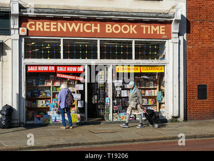 Greenwich Buch, Buchhandlung in Greenwich, London England United Kingdom UK Stockfoto