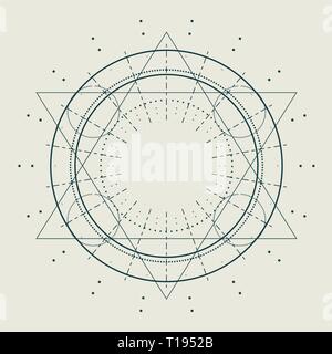 Mystische okkulten Symbol. Stock Vektor