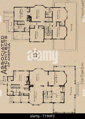 "Künstlerische moderne Häuser: Buch Nummer zwei." (1902) Stockfoto