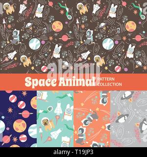 Cute Rainbow nahtlose Textur muster Sammlung Stock Vektor