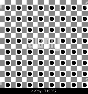 Checkered abstraktes Muster. Nahtlos wiederholbar. Vector Illustration. Stockfoto