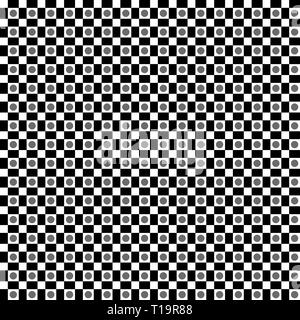 Checkered abstraktes Muster. Nahtlos wiederholbar. Vector Illustration. Stockfoto