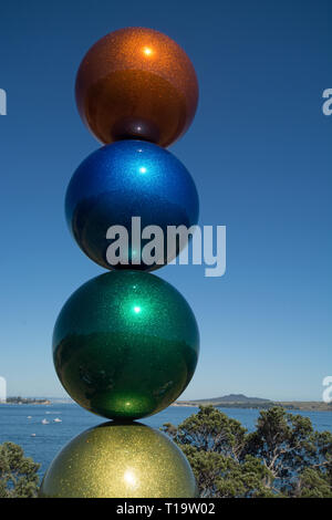 Skulptur am Golf Leon van den Eijkel Rund Und Rund Stockfoto