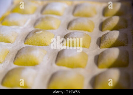 Frische Ravioli Pasta Stockfoto