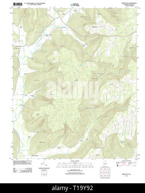 USGS TOPO Map Alabama AL Princeton 20111012 TM Stockfoto