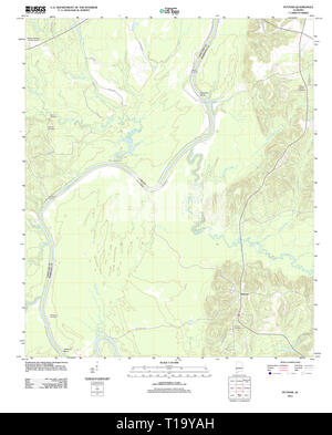 USGS TOPO Karte Alabama AL Putnam 20111207 TM Stockfoto