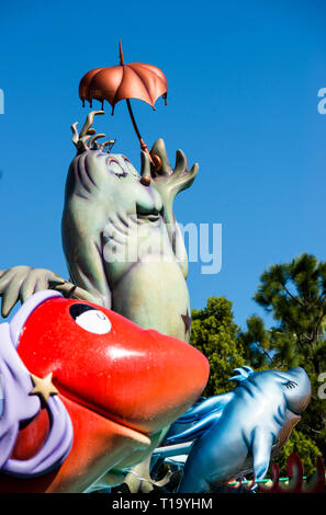 Gigantische Dr. Seuss Hollywood Zeichen in den Universal Studios, Inseln der Adventure Theme Park. Stockfoto