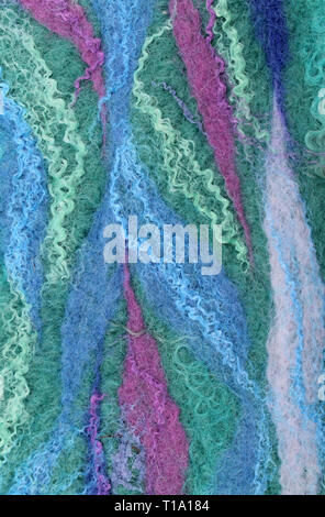 Kunst Farbe, Hintergrund, Textur, Wolle handgefertigte Textilwaren Stockfoto