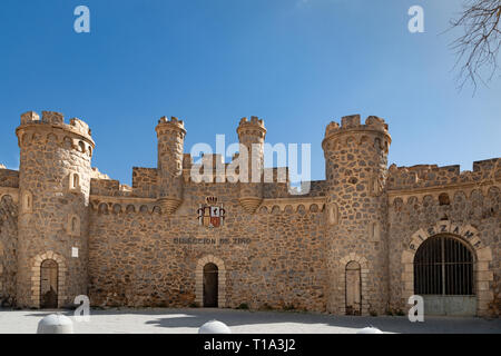 März 8, 2019. Castillitos Kanonen Batterie in Murcia, Spanien. Verlassenen Küsten- Kaserne. Stockfoto