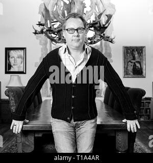 Porträt der Schauspieler Vic Reeves fotografiert zu Hause im März 2006 Stockfoto