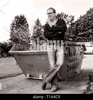 Porträt der Schauspieler Vic Reeves fotografiert zu Hause im März 2006 Stockfoto