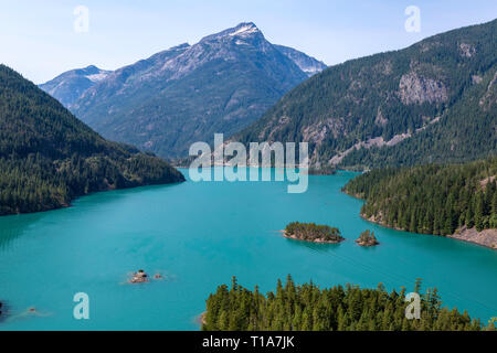 Diablo Lake im Staat Washington Stockfoto