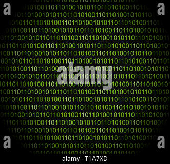 Binäre Hintergrund Stockfoto