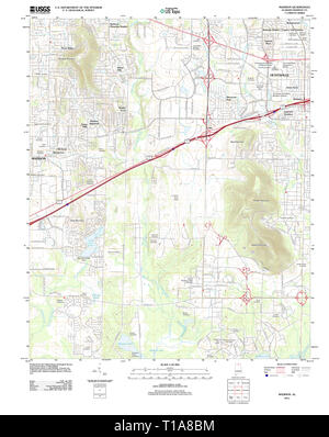 USGS TOPO Map Alabama AL Madison 20110927 TM Stockfoto