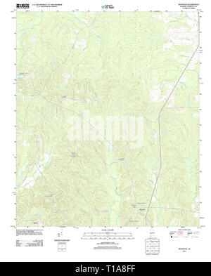 USGS TOPO Karte Alabama AL Magnolia 20111206 TM Stockfoto