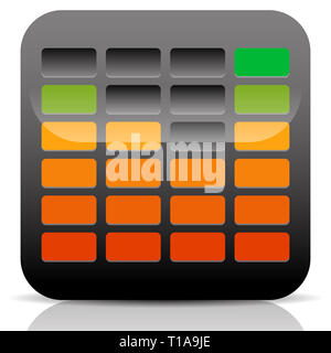 Eps 10 Vector Illustration der EQ-Equalizer-Symbol Stockfoto