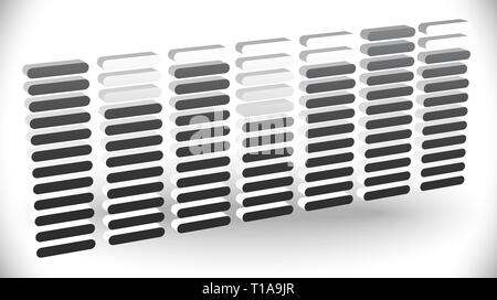 Equalizer, Equalizer mit Bars. Editable Vector Illustration. Stockfoto