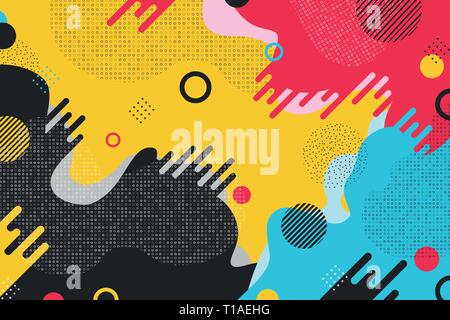 Abstrakte farbenfrohe Muster Shape Design Hintergrund. Sie für Ad, Poster, Artwork, modernes Design verwenden können. Abbildung: Vector EPS 10. Stock Vektor