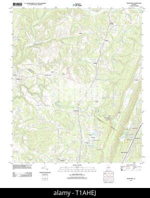USGS TOPO Karte Alabama AL Trafford 20111206 TM Stockfoto