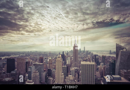 Skyline von New York City Stockfoto