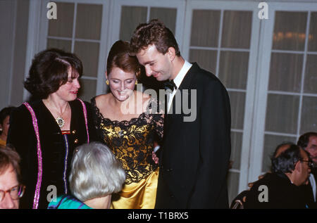 Baronin Francesca von Thyssen Bornemisza, mit ihrem Mann Karl von Habsburg-Lothingen, Ca. 1994. Baroness Francesca von Thyssen Bornemisza mit ihrem Ehemann Karl von Habsburg Lothringen, Ca. 1994. Stockfoto