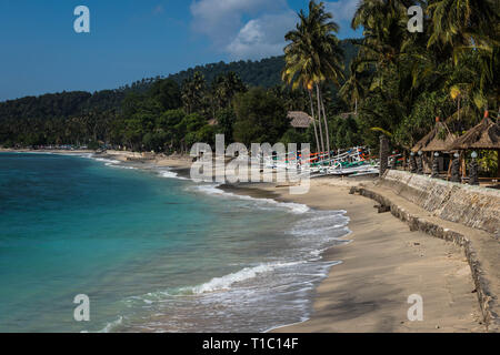 Mangsit Beach, Lombok, Indonesien Stockfoto