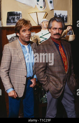 Rivalen der Rennbahn, Fernsehserie, Deutschland 1989 Darsteller: Thomas Fritsch, Jürgen Draeger Stockfoto