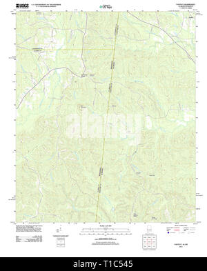 USGS TOPO Karte Alabama AL Yantley 20111213 TM Stockfoto