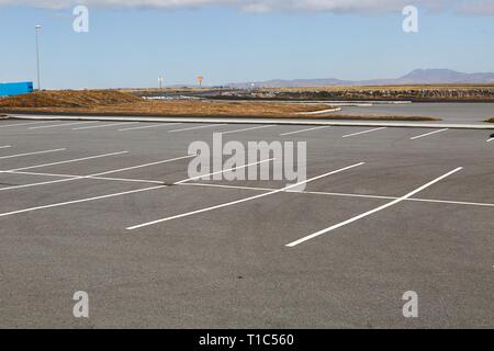 Leere Parkplätze Stockfoto