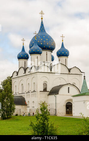 Malerische Aussicht auf die Susdaler Kreml, Russland. Golden Ring von Russland Stockfoto