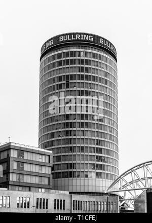 Die Rotunde, denkmalgeschützten Gebäude in Birmingham, Großbritannien Stockfoto