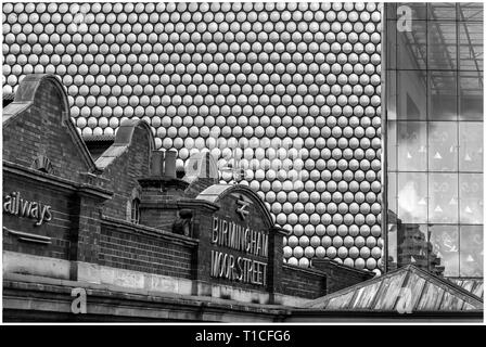 Moor Street Station und Selfridges in Birmingham, Großbritannien Stockfoto