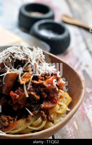 Spaghetti Bolognese Stockfoto
