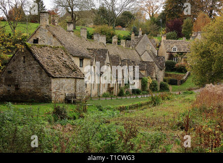 Arlington Row in Bibury Stockfoto