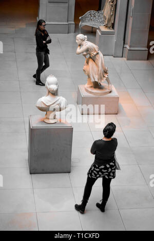 Antike Kunstwerke im Art Museum in Chicago. Stockfoto