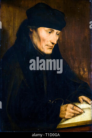 Desiderius Erasmus-Porträtmalerei von Quinten Massys, nach 1535 Stockfoto