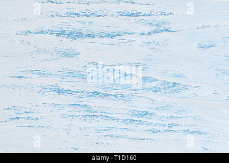 Nahaufnahme des alten blauen und weißen Holz Hintergrund Stockfoto