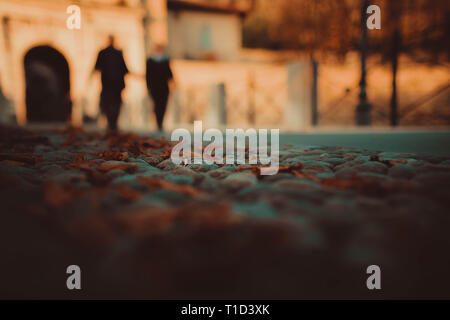 Fantastische Aussicht von Brescia Castle Stockfoto