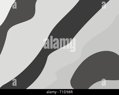 Zebramuster. Schwarze Streifen auf weißem Hintergrund. Die Haut des Tieres. Vector Illustration Stock Vektor