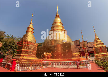 Wat Pra singen Tempel in Chiang Mai Stockfoto