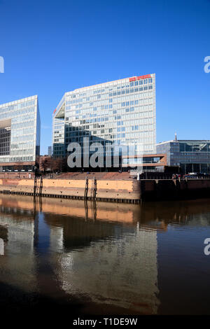 Spiegel Verlag, HafenCity, Ericusspitze, Hamburg, Deutschland, Europa Stockfoto